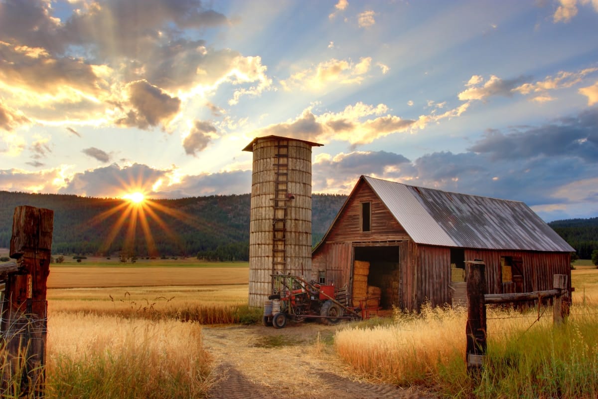 Barn at Sunset